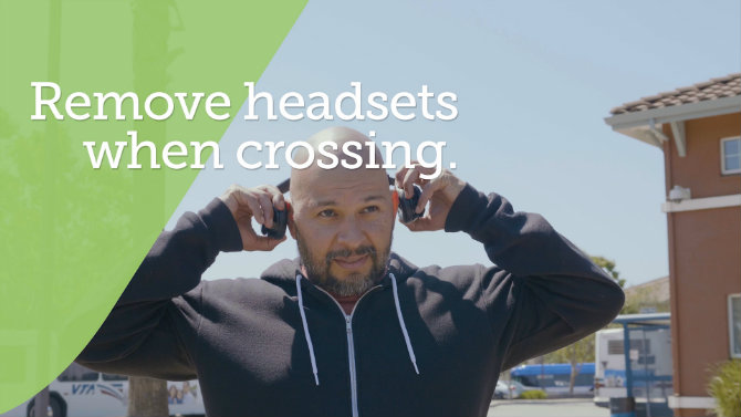 Remove headset near light rail